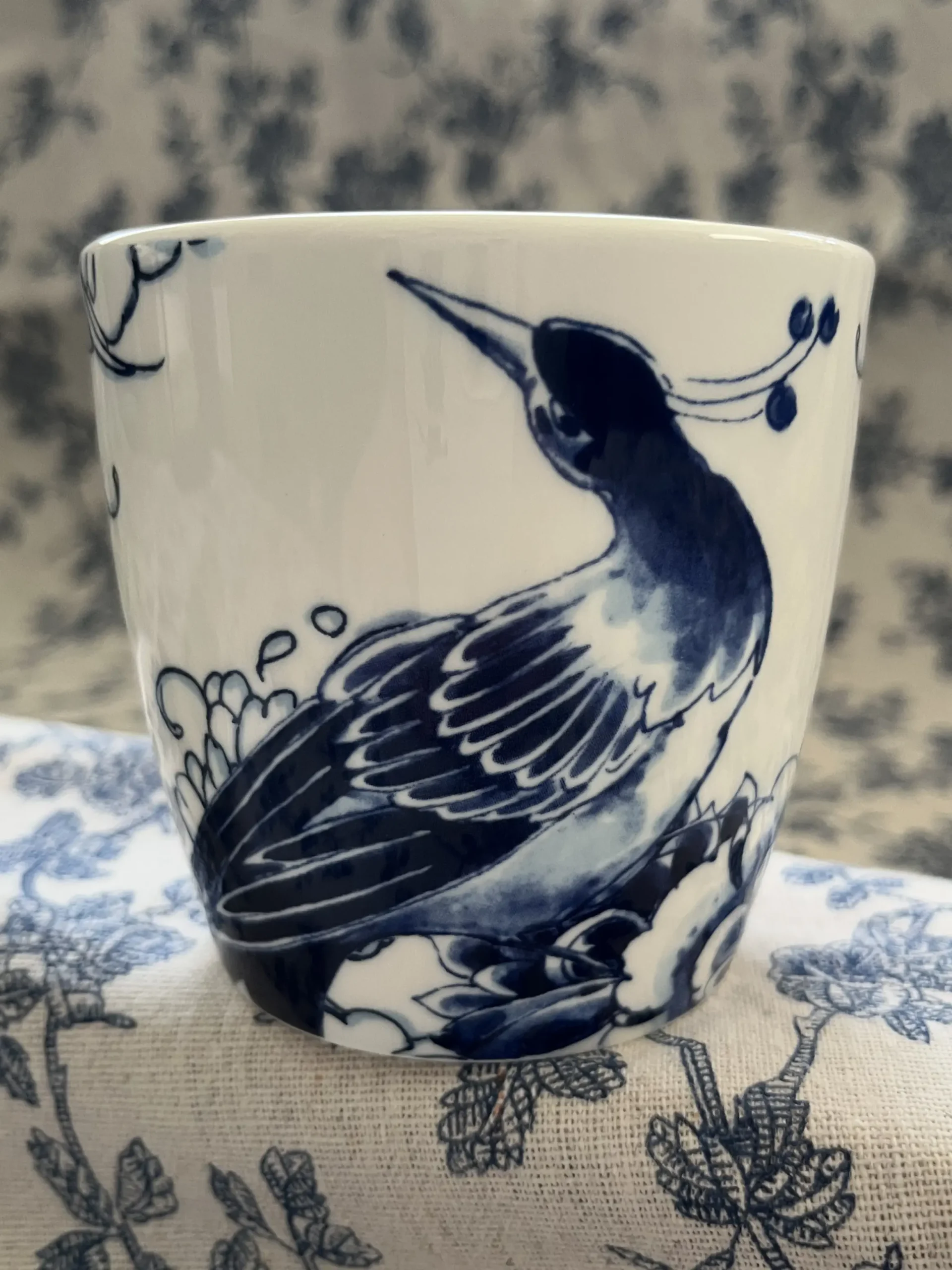Royal Delft Blue - Peacock Mug - Image 2