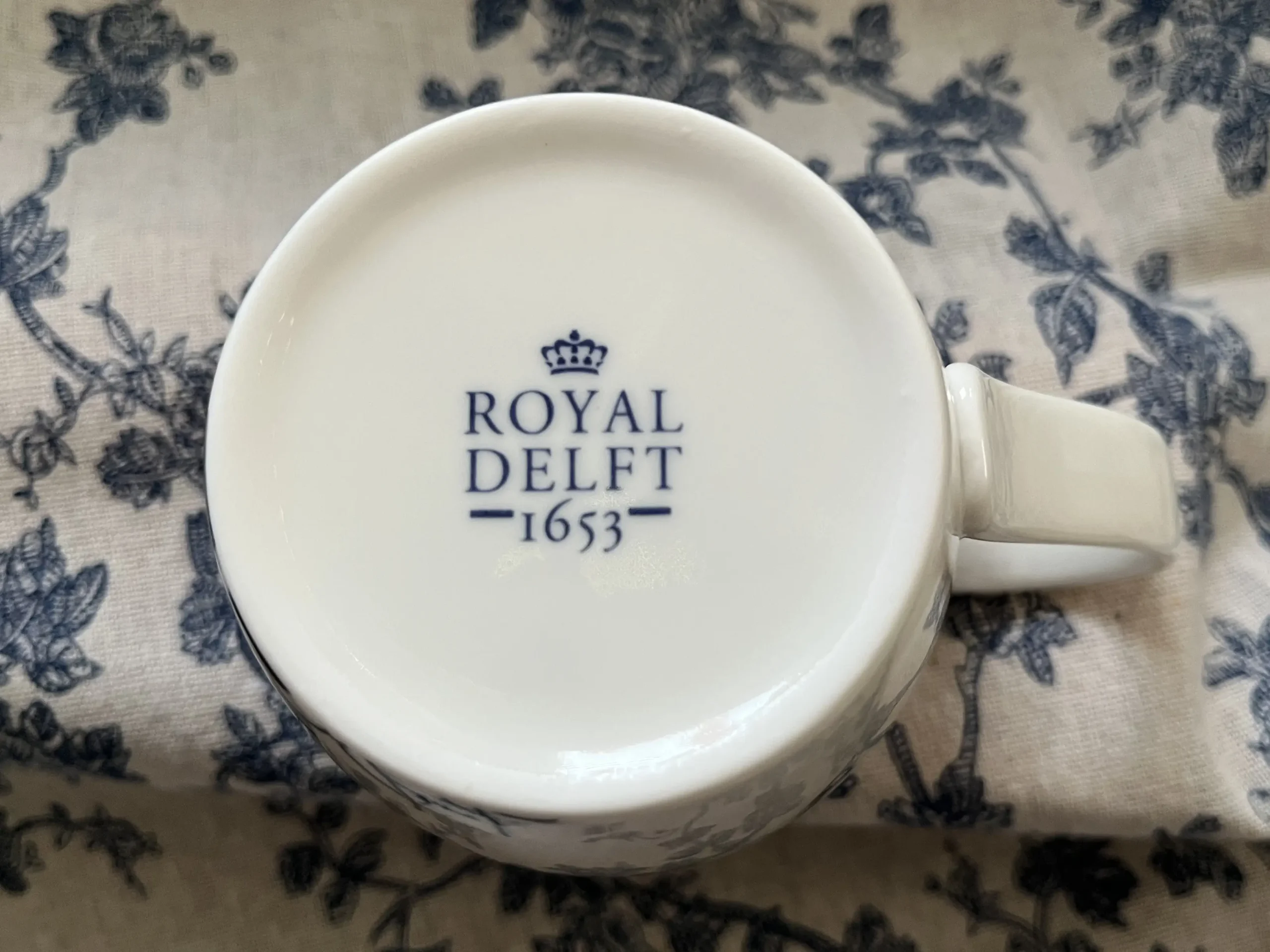 Royal Delft Blue - Peacock Mug - Image 5