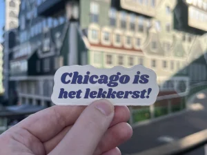 Chicago is het lekkerst! Sticker