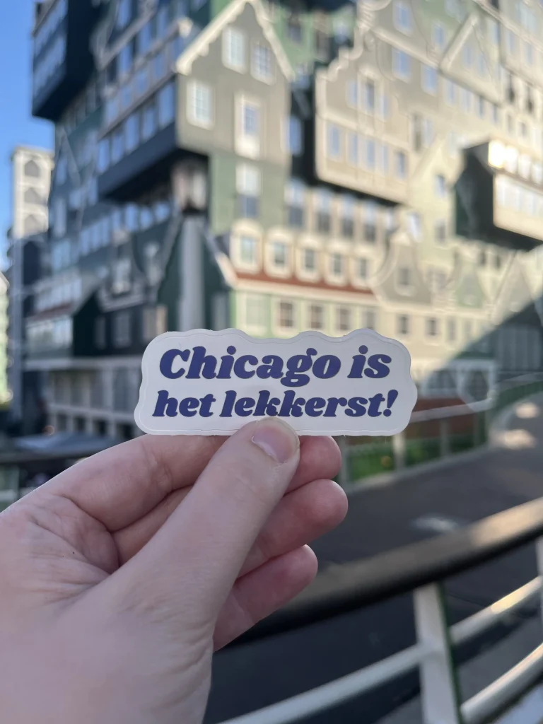 Chicago is het lekkerst! Sticker